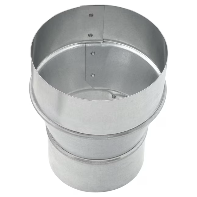 IMPERIAL 5-in 30 Gauge Galvanized Steel Round Duct Reducer