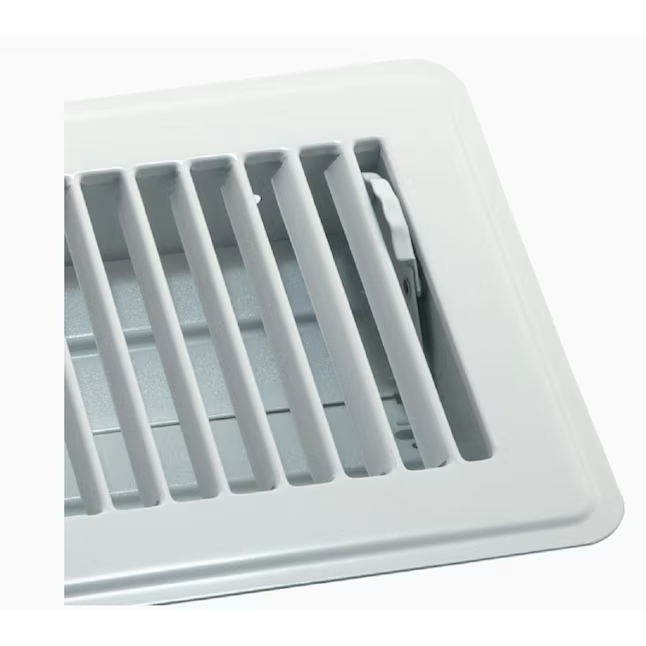 RELIABILT 4-in x 14-in Steel White Floor Register