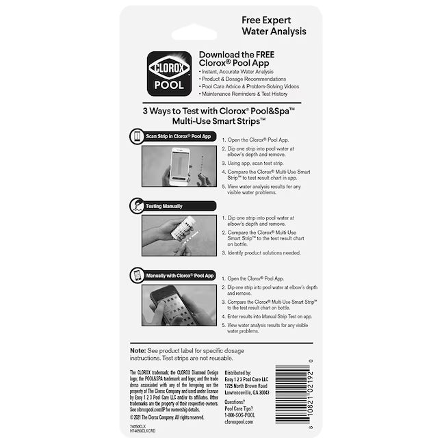 Clorox Pool&Spa 50-Pack Pool Test Strips