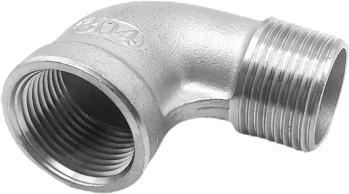 SABRE SELECT Rosca interna NPT de 1/2 pulgada a tubería de fundición de acero inoxidable con rosca exterior NPT de 1/2 pulgada