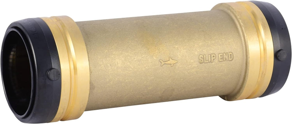 SharkBite 2 in. x 2 in. Brass Push Slip Coupling