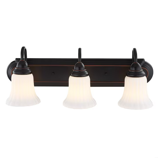 Project Source Shaker Park 24.09-in 3-Light Oil-Rubbed Bronze Traditional Vanity Light