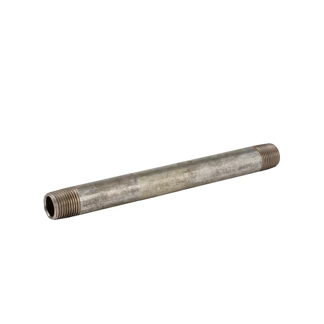 Boquilla galvanizada RELIABILT de 1/2 x 8 pulgadas