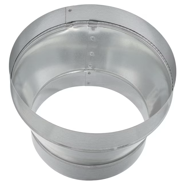 IMPERIAL 10-in 28 Gauge Galvanized Steel Round Duct Reducer