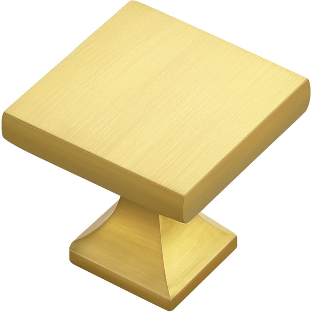 SABER SELECT  Brushed Brass Squared Cabinet Knobs (5-Pack)