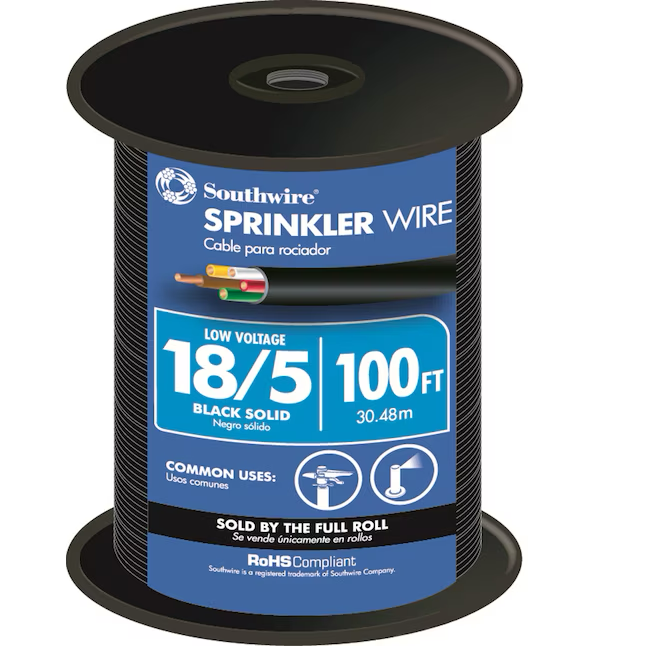 Southwire 100-ft 18/5 Solid Sprinkler Wire (By-the-roll)