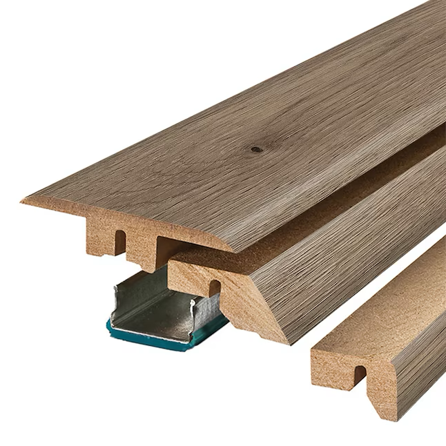 Project Source Ruxin Moldura para piso multiusos de madera laminada de 0,75 pulgadas de alto x 2,37 pulgadas de ancho x 78,7 pulgadas de largo