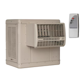 Essick Air 3300-CFM Enfriador evaporativo de ventana para exteriores de 2 velocidades para 900 pies cuadrados (motor incluido)