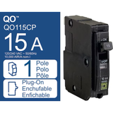 Square D QO 15 Ampere 1-poliger Standard-Leistungsschalter