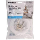 Eastman Conector para máquina de hacer hielo de polietileno, entrada de 25 pies y 1/4 pulgadas de diámetro exterior x salida de 1/4 pulgadas de diámetro exterior