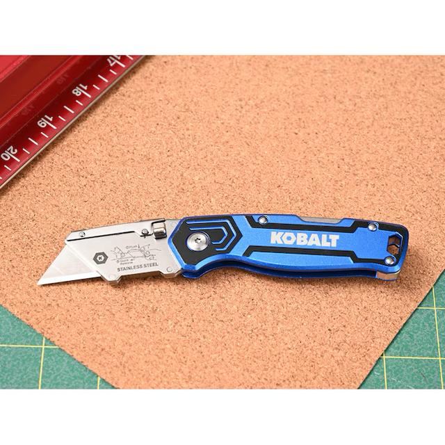 Kobalt Lockback 3/4-in 11-Blade Folding Utility Knife