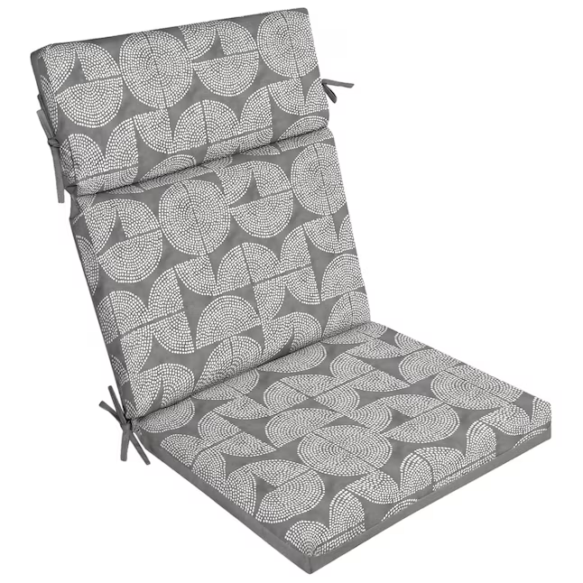 Style Selections Cojín para silla de patio Tara Geo Dots de 20 x 21 pulgadas