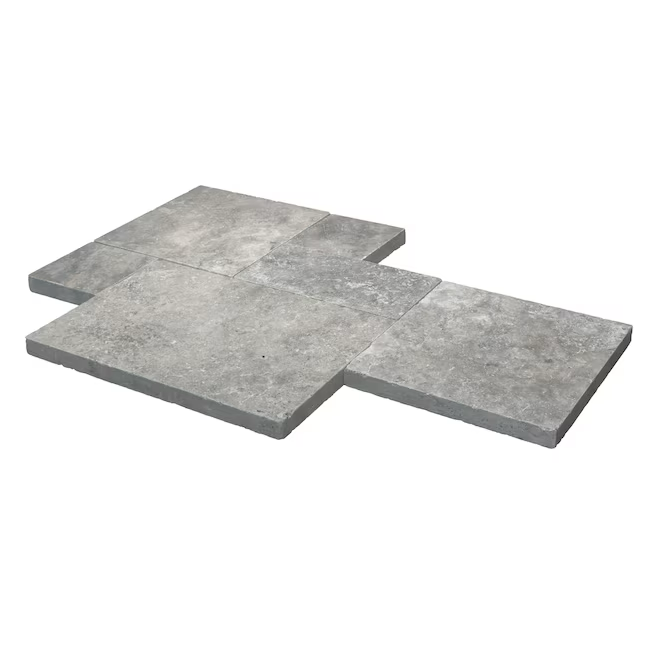 Satori 18-in L x 12-in W x 1-in H Irregular Coastal Gray Natural Stone Patio Stone Multi-pack