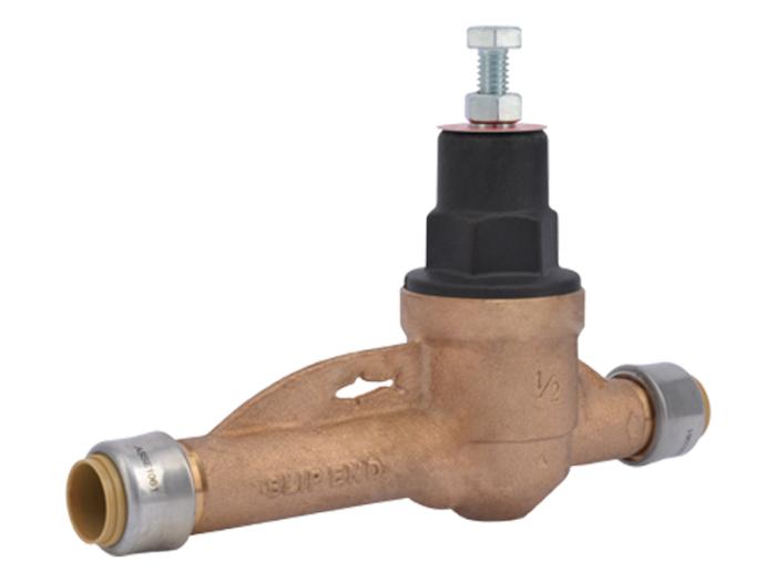 SharkBite Brass 1/2-in Push-to-connect Pressure Regulator Valve (Metal Top)