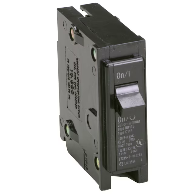 Eaton Typ BR 15-Ampere 1-poliger Standard-Leistungsschalter