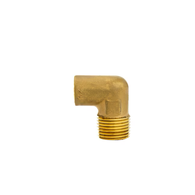 Streamline 1/2-in SWT x 1/2-in MIP Cast Brass 90-Degree Elbow