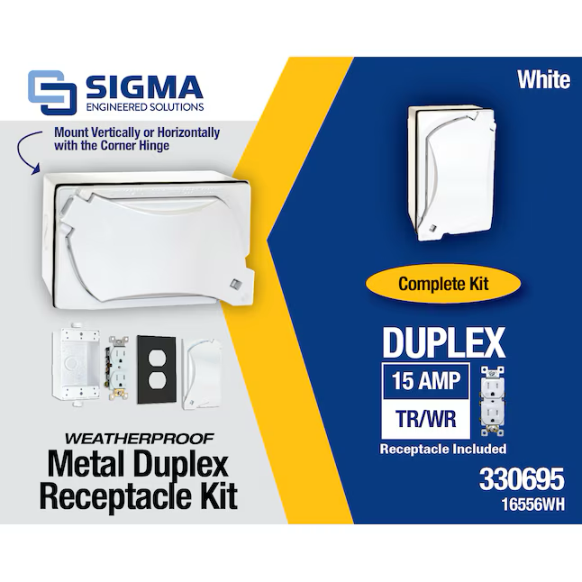 Sigma Engineered Solutions 1-Gang Metal Weatherproof New Work Switch/Outlet Electrical Box