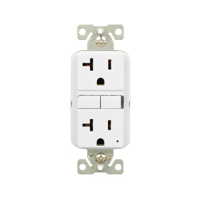 Eaton Tomacorriente para decorador residencial GFCI de 20 amperios y 125 voltios, color blanco (paquete de 3)