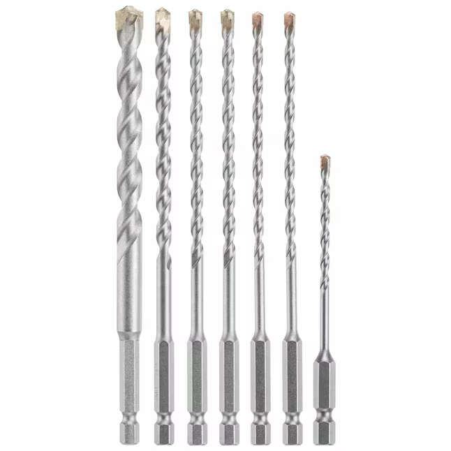 Bosch Impact Tough 7-Piece x High-speed Steel Masonry Drill Bit Set for Hammer Drill