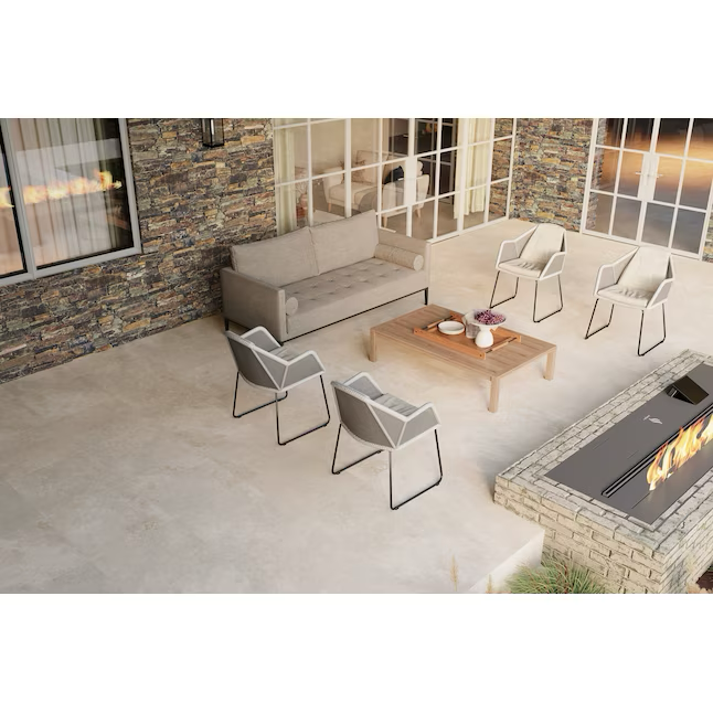 Satori 24-in L x 24-in W x 0.79-in H Square Valor Sand Porcelain Paver