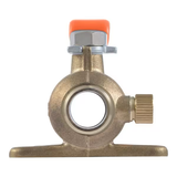 SharkBite 3/4 in. Brass Crimp Ball Valve with Mounting Tab and Drain Vent