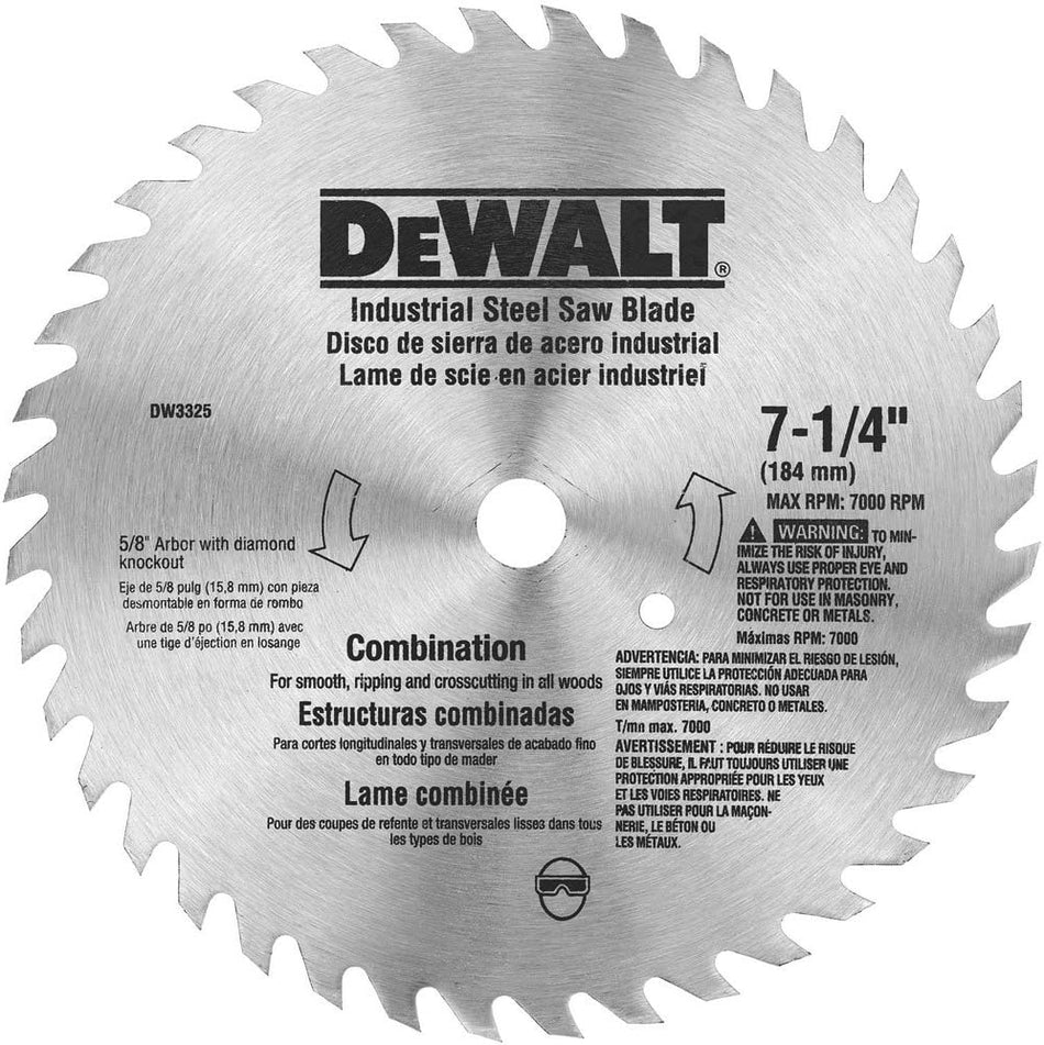 DeWalt Kreissägeblatt, 7 1/4 Zoll, 40 Zähne