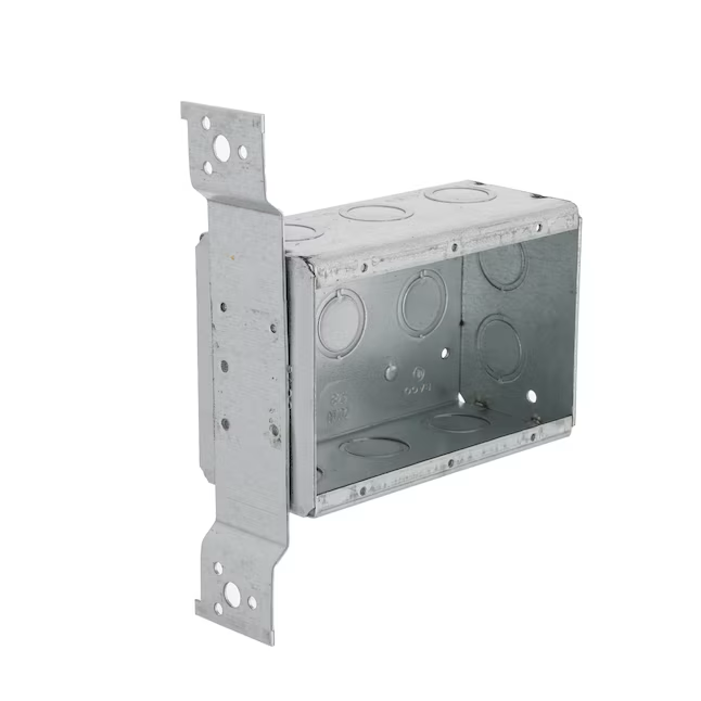 Hubbell RACO 3-Gang Galvanized Steel New Work Switch/Outlet Electrical Box