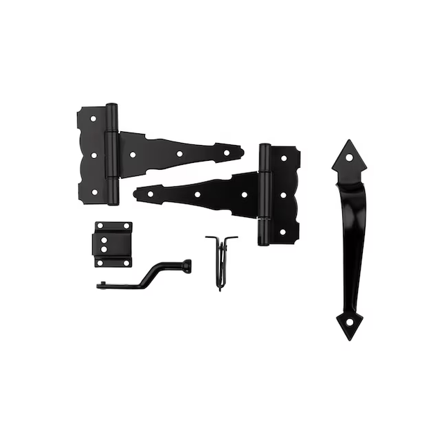 National Hardware 8-in Black Gate Hardware Kit