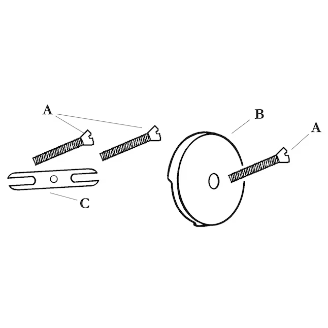 Danco Single Hole Overflow Plate In Chrome