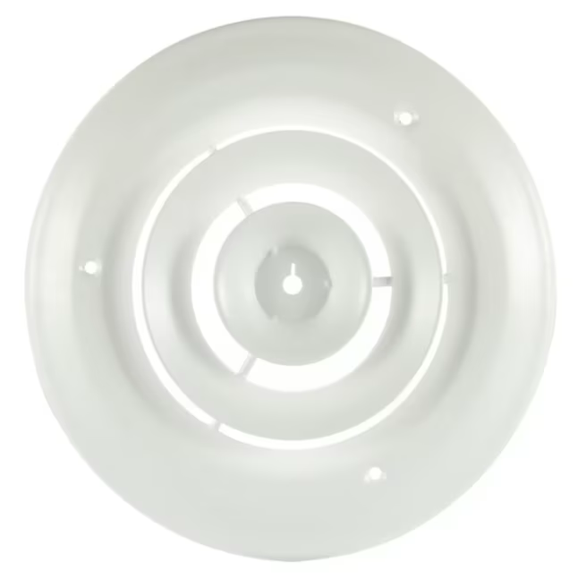 RELIABILT 14-in x 14-in Step-down Steel Sidewall/Ceiling Diffuser in White