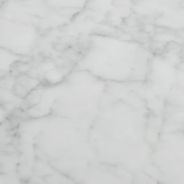 Allen + Roth Mármol natural de Carrara Fregadero individual bajo encimera de mármol natural blanco de 49 pulgadas Encimera de tocador de baño con 3 orificios