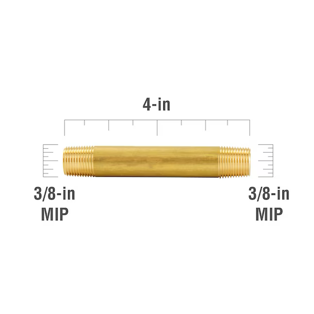 Proline Series 3/8-in x 3/8-in Threaded Male Adapter Nipple Fitting