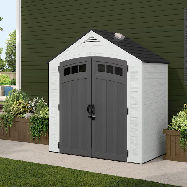 Suncast 7-ft x 4-ft Vista Resin Storage Shed (Floor Included)