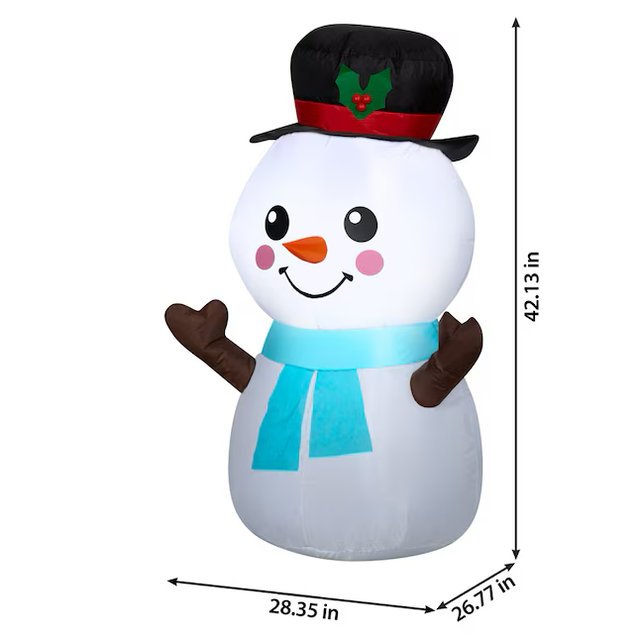 Holiday Living 3.5-ft LED Snowman Christmas Inflatable