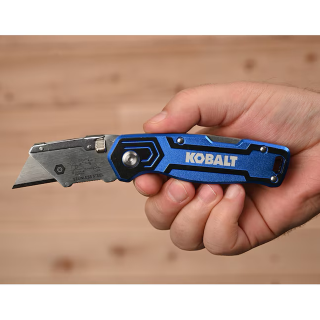 Kobalt Lockback 3/4-in 11-Blade Folding Utility Knife