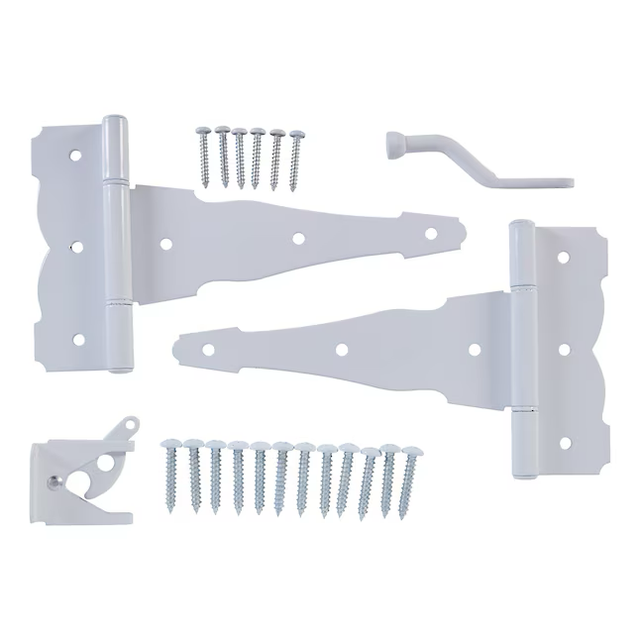 National Hardware 8-in White Gate Hardware Kit