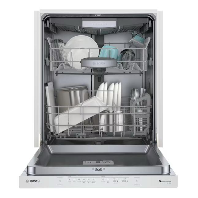 Bosch 500 Series Top Control 24-in Smart Built-In Dishwasher With Third Rack (White) ENERGY STAR, 44-dBA