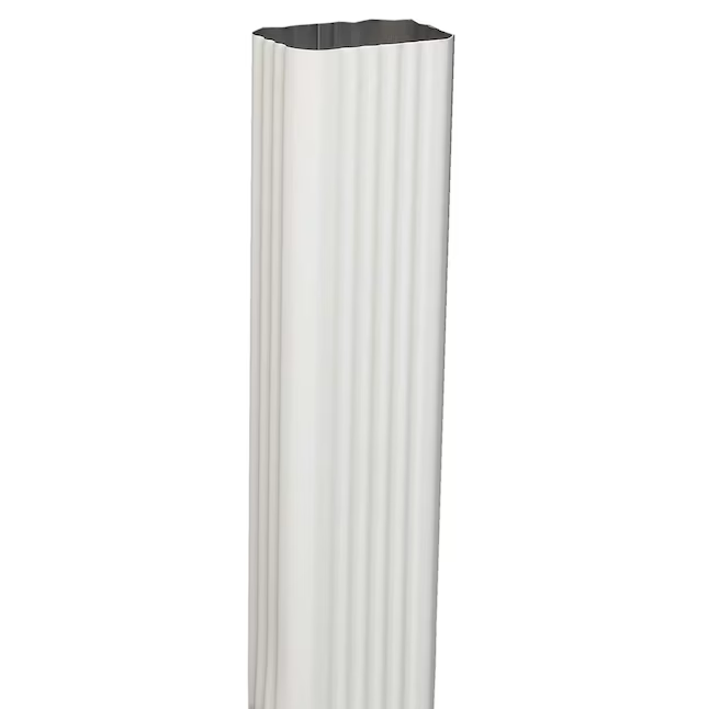 Amerimax Aluminum 120-in White Downspout