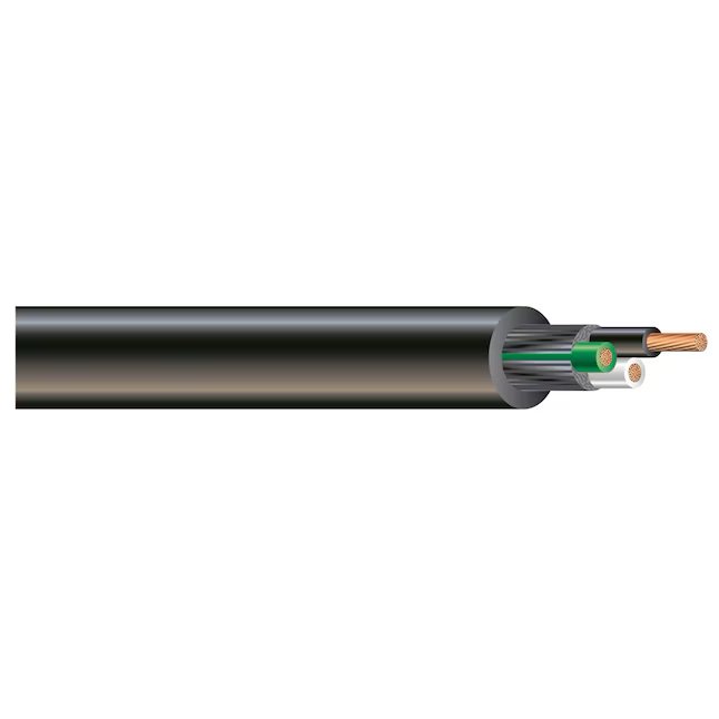 Southwire Sjeoow-Netzkabel, 6 m, 10 AWG, 3 Stück, schwarz, auf der Rolle