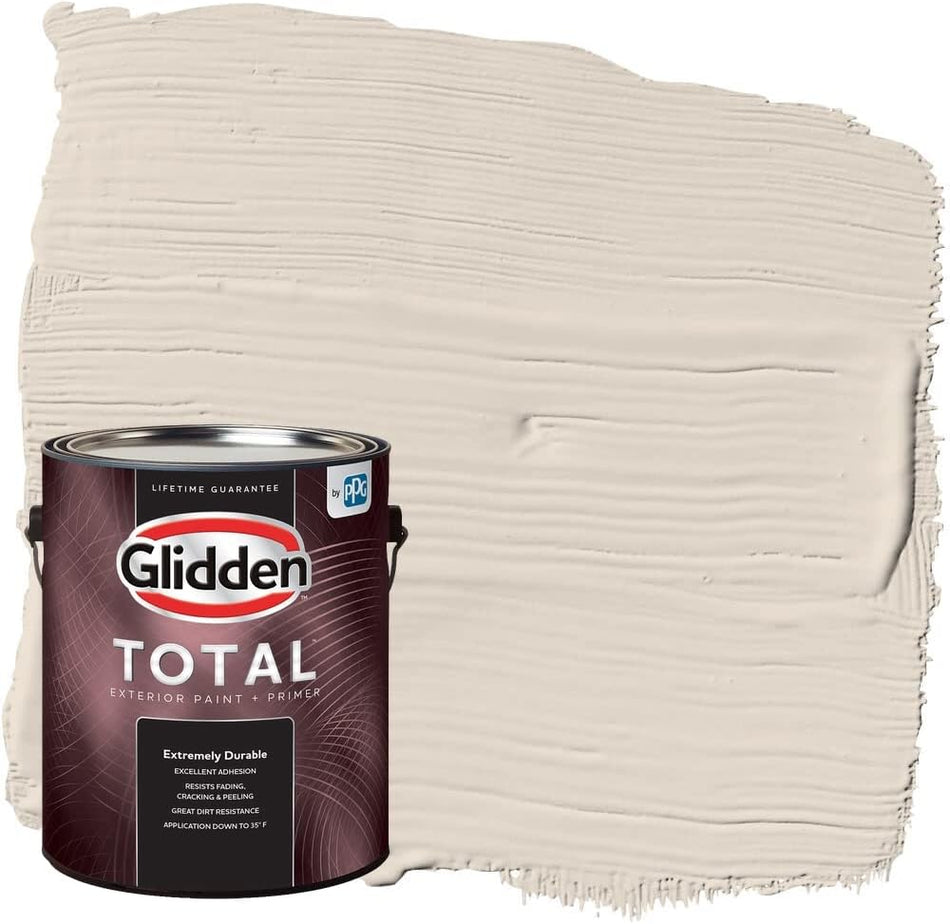 Glidden Total Exterior Paint & Primer Semi-Gloss, Casual Elegance