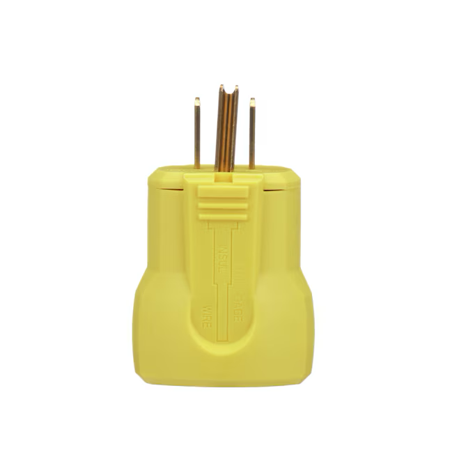 Eaton Arrow Hart 15-Amp 125-Volt NEMA 5-15 3-wire Grounding Heavy-duty Straight Plug, Yellow