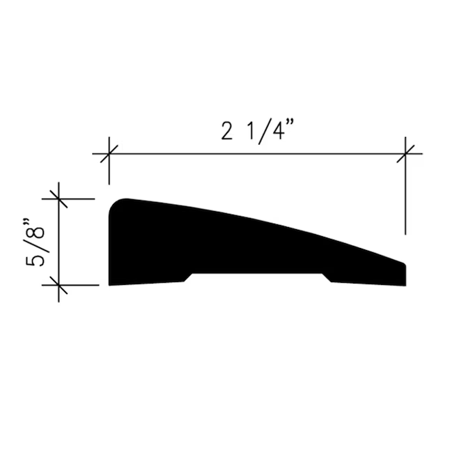 Inteplast Group Building Products Carcasa de poliestireno acabado 327 de 5/8 pulgadas x 2-1/4 pulgadas x 7 pies