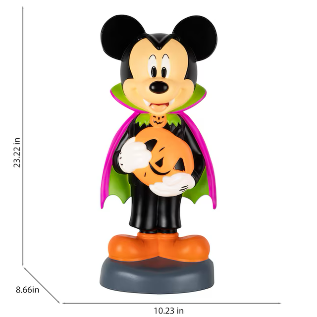 Disney 2-ft LED Mickey Mouse Vampire Costume Blow Mold