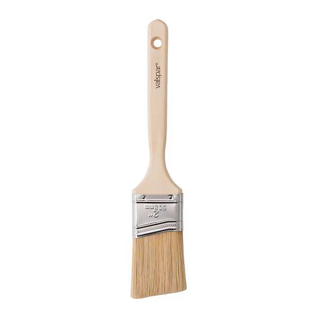 Valspar 2-in Reusable Natural Bristle- Polyester Blend Angle Paint Brush (Stain Brush)