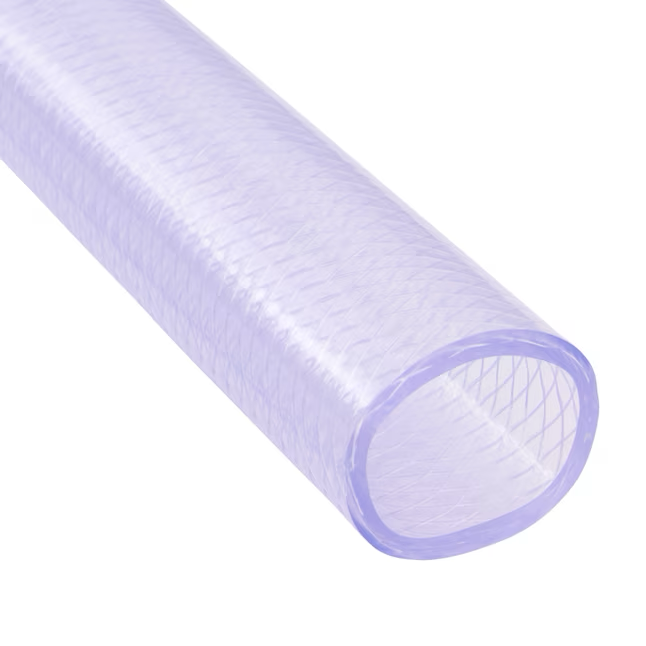 EZ-FLO 2-in ID x 2-ft Reinforced PVC Clear Reinforced Braided Vinyl Tubing