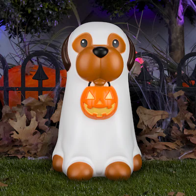 Molde soplado de fantasma de perro con luz LED de 20 pulgadas de Haunted Living