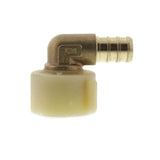 SharkBite 1/2 in. x 7/8 in. Brass Crimp Swivel Toilet Elbow