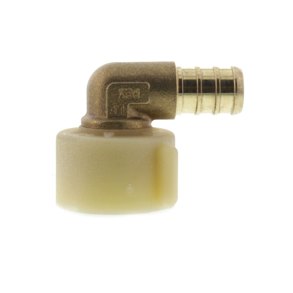 SharkBite 1/2 in. x 7/8 in. Brass Crimp Swivel Toilet Elbow