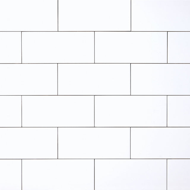 White 4 in. x 10 in. White Tile (38-Pack)