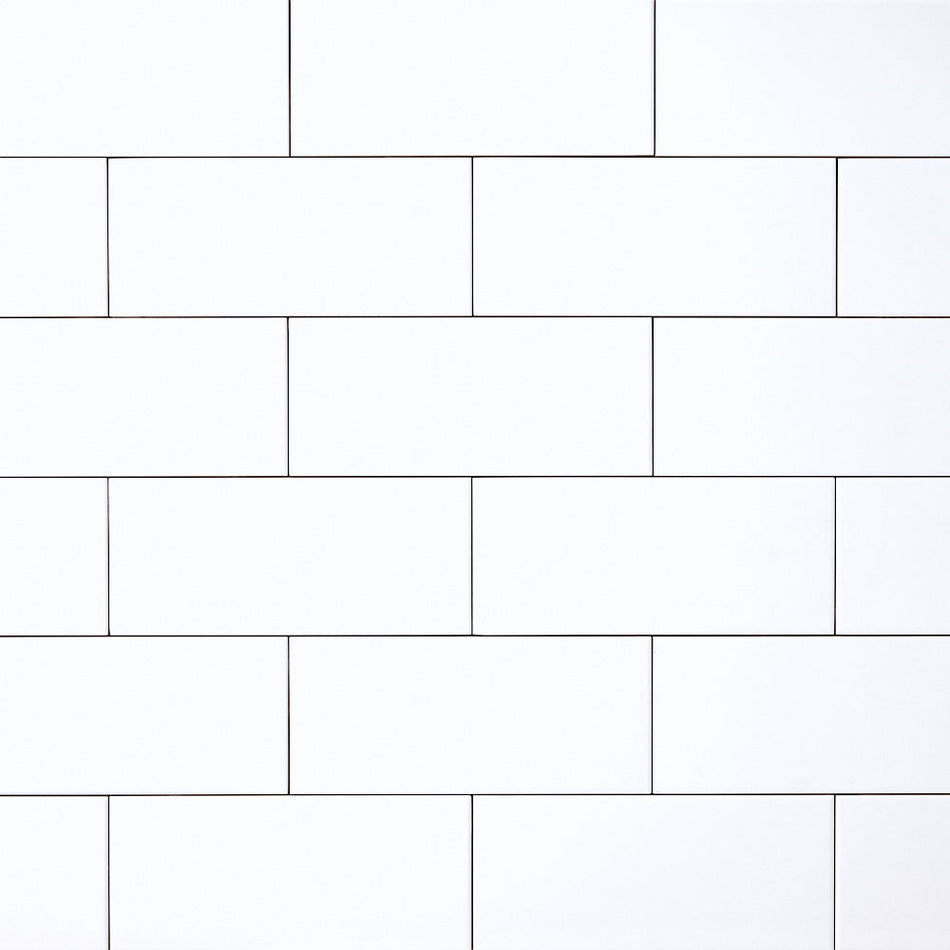 Azulejo blanco de 4 x 10 pulgadas (paquete de 38)